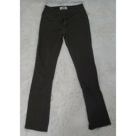 Bebop Womens Size 5 KHAKI GREEN Long Pants Work Uniform Boot Cut Juniors - Picture 1 of 5
